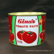 preço barato 70g 210g 400g 800g 850g 2200g lata 28-30% brix pasta de tomate mercado da áfrica venda quente molho de lata de tomate fresco